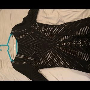 Calvin Klein form fitting long sleeve dress